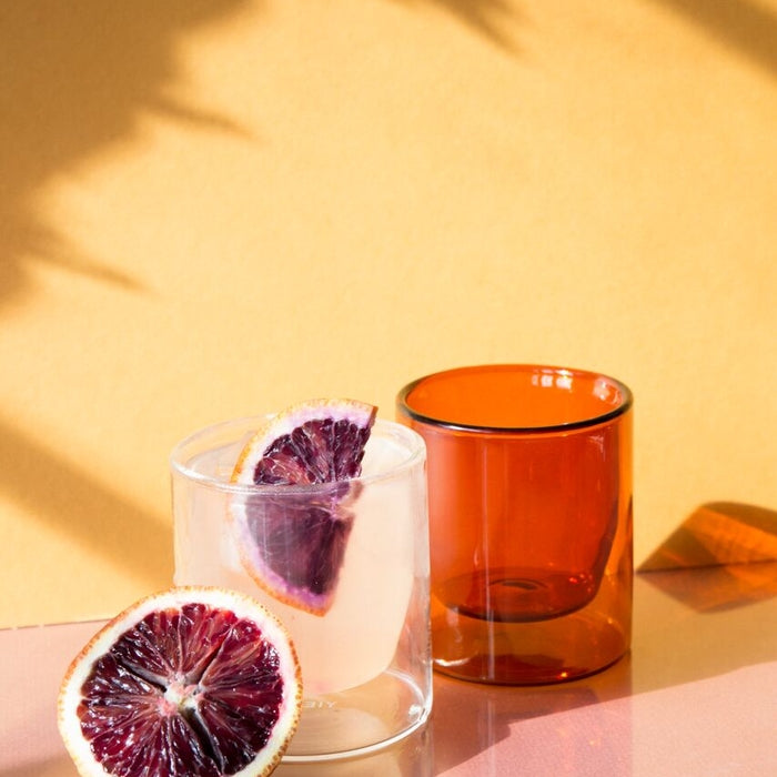 Double-Wall Glass Set - Amber
