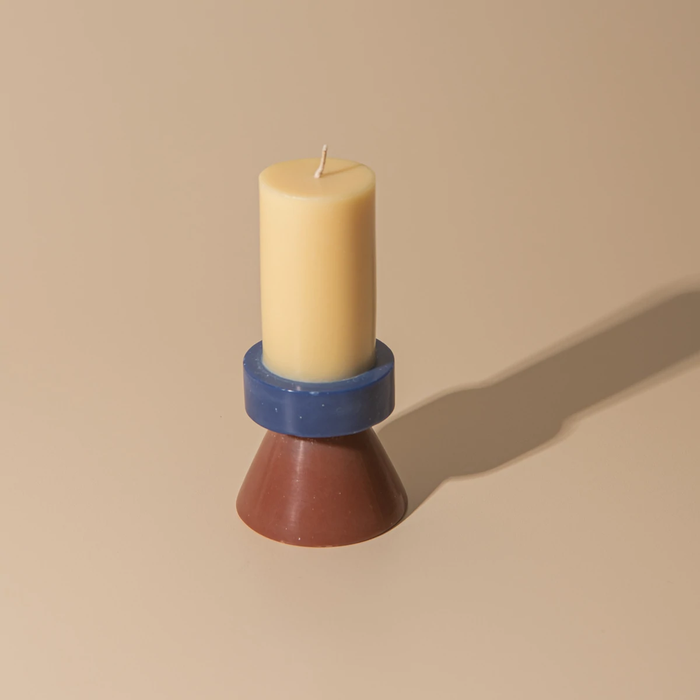 Stack Candles Tall -  Banana/Navy/Chocolate