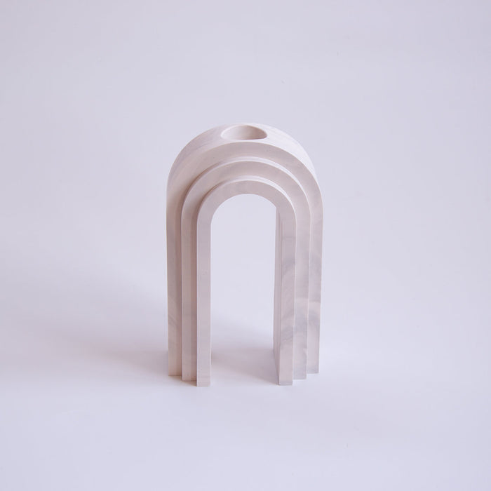 Arch Propagator/Vase - White marble light