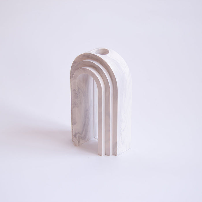 Arch Propagator/Vase - White marble light